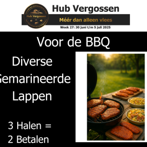 Voor de BBQ: Diverse Gemarineerde Lappen, 3 Halen = 2 Betalen