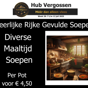 Heerlijke Rijke Gevulde Soepen: Diverse Maaltijd Soepen,  Per Pot voor € 4,50