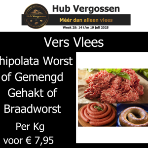 Vers Vlees: Chipolata Worst of  Gemengd Gehakt of Braadworst Per Kg voor € 7,95